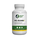 Healthy Gut HCL Guard+ | Promotes Healthy Digestive Function | Betaine Hydrochloride, Organic Ginger Root and DGL, & Pepsin | 60 Servings