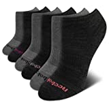 Reebok Womens Athletic Socks  Performance Cushioned Low Cut Socks (6 Pack) (Grey Collection, Shoe Size: 4-10)