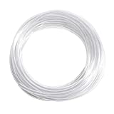 Quickun Lightweight Grade PVC Vinyl Tubing, 1/4" ID x 5/16" OD Industrial Plastic Flexible Hybrid Clear PVC Tubing Hose BPA Free Line, 32.8FT