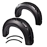 PIT66 Fender Flares, Compatible With 2009-2014 Ford F150 Styleside(NOT For Platinum and Raptor models), Paintable Smooth Matte Black Pocket Riveted Style Wheel Flares Set, 4 Pcs