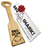 BBQ Shark: Premium Barbecue Scraper for Grill with Great Gift Box - Bristle Free Brush Cleaner Alternative - Bamboo Wood - Heavy Duty - Safe - More Durable Than Cedar - (and Its a Shark!)