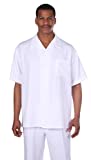 Milano Moda Casual Solid Walking Suit 2954-White-X-Large-40