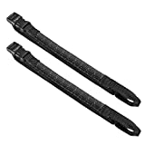 Ayaport Motorcycle Luggage Straps Adjustable Pack Stretch Straps 12'' -42'' Black/Reflective for Securing Loads to Motorcycles/ Bikes etc. 2Pack