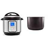 Instant Pot Duo Plus 9-in-1 Electric Pressure Cooker, Sterilizer, Slow Cooker, Rice Cooker, Steamer, 8 Quart, 15 One-Touch Programs & Ceramic Non Stick Interior Coated Inner Cooking Pot 8 Quart