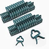 Sago Brothers 40 PCS Plant Clips Garden Clips for Tomato Cage, Tomatoes Clips Plant Support Clips for Bamboo Stakes, Climbing Plants, Vines, Gentle Plant & Flower Trellis Clips for Plant Stalks, Stems