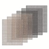 Kingrol 6 Pack Non-Stick BBQ Grill Mesh Mat, 15.75" x13" for Smoker, Pellet, Gas, Charcoal Grill
