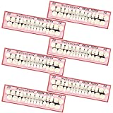 168 Pieces Fake Teeth False Teeth Sets Complete Acrylic Resin Teeth Denture Dental Teeth Dentures False Teeth False Tooth Kit for Horror Prop DIY Teach Model 6 Sets, 23 A2