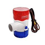 Submersible Boat Bilge Water Pump 12v 1100gph Non-Automatic Marine Electric Bilge Pump for Ponds, Pools, Spas Silent, Boat Caravan RV Submersible