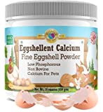 Pet's Friend Eggshellent Calcium 16 oz - Fine Eggshell Powder Calcium Supplement for Dogs and Cats, Low Phosphorous Non-Bovine Ingredients, Nourish Muscles, Joints, and Bones, Tasty Food Additive