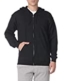 Gildan Men's Fleece Zip Hooded -Sweatshirt, Style G18600, Black, Large