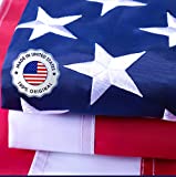 2.5x4 American Flag Outdoor - Heavy Duty American Flag 2.5 x 4 Outdoor Us Usa Flag 2.5x4 Outdoor American Flag Made In Usa American Flags Nylon 2.5x4 Embroidered Outside All Weather United States Flag