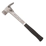 ESTWING AL-PRO Aluminum Framing Hammer - 14 oz Straight Rip Claw with Smooth Face & Shock Reduction Grip - ALBK , Black