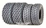 Set 4 WANDA Performance Racing ATV Tires 22x7-10 Front & 20x10-9 Rear-GNCC Racing-0.71" Lugs - 10077/10081