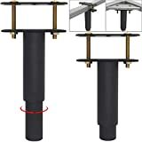 2Pcs Adjustable Height Center Support Leg for Bed Frame, Bed Center Slat Heavy Support Leg, Extra Durable Steel Furniture Foot | Suitable for Bed Frame Sofa Furniture Cabine Foot Legs (7.08"-13.3")