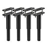 Dikeo Adjustable Bed Legs Replacement, Bed Legs Set of 4, Bed Support Legs, Bed Frame Support Legs, Bed Frame Legs Replacement, Adjustable Metal Support Leg for Bed Frame (7.08" - 13")