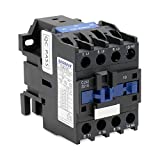 Baomain AC Contactor CJX2-2510 110V Coil 50/60Hz 25A DIN Rail 3P Three Pole Normally Open(NO)