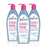 Jergens Cloud Creme Breathable Hydration Body Lotion, Non-Greasy Moisturizer, Fast-Absorbing, Paraben-Free Hydration with Hyaluronic Complex, Lightweight, 13 Ounce (Pack of 3)