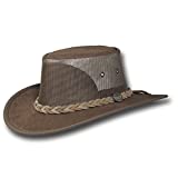 Barmah Hats Kangaroo Cooler Leather Hat 1038HS / 1038BC - Hickorystone - Large