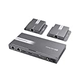 Cable Matters 4K 1x2 HDMI Extender Splitter (4K HDMI Over Ethernet Extender Kit) for 1-to-2 Setups  Supports 4K up to 131 Feet / 1080p up to 230 Feet