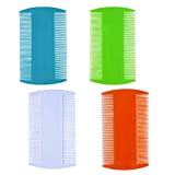 zYoung 4 Pcs Hair Comb Double Sided Fine Tooth Combs