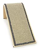 SmartyKat Angle Ramp Sisal Cat Scratcher with Catnip for Cats & Kittens, Durable & Long Lasting, Promotes Healthy Nail Growth - Tan, One Size