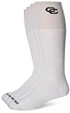 Dan Post Dan Post Cowboy Certified Over the Calf Socks 4 Pack White 9 (US Men's Shoe 7-10.5)