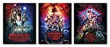 Stranger Things Set of 3 Glossy Photos- Season 1,2 and 3 8in x 10 in Fan Memorabilia Netflix TV Show