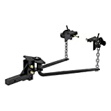 CURT 17052 Round Bar Weight Distribution Hitch with Integrated Lubrication, Up to 10K, 2-Inch Shank