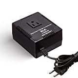 ELC 300 Watt Voltage Converter Transformer Heavy Duty Compact - Step Down - 220/240 to 110/120 Volt - Light Weight - Travel - for Hair Straightener, TVs, Laptops, Chargers [3-Years Warranty]