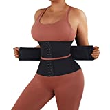 Waist Trainer For Women - Adjust Your Snatch | Triple Trainer Wrap, Miracle Tummy Wrap, Sweat Workout Belt, Waist Trimmer for Women | Snatch Me Up Belly Body Shaper Compression Fupa Wrap I Gym Accessories (XXL, Black)