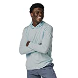 Vapor Apparel Mens UPF 50+ UV Sun Protection Long Sleeve Performance Hoodie for Sports and Outdoor Lifestyle, Medium, Arctic Blue