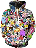 NEWCOSPLAY Unisex Realistic 3D Digital Print Pullover Hoodie Hooded Sweatshirt (XX-Large-3X-Large, Magical Eyes)