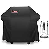 Kingkong 7106 Cover for Weber Spirit 200 and 300 Series Gas Including Grill Brush, Tongs and Thermometer
