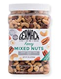 Germack Pistachio Company, Fancy Deluxe Mixed Nuts, Almonds Cashews Pecans Filberts, Roasted and Salted, 36oz
