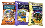 Hawaiian Kettle Chips | Crispy & Crunchy Luau BBQ , Sweet Maui Onion And Original with Complimentary Kokobunch Kit 3 -13oz