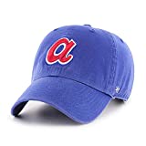 '47 MLB Cooperstown Clean Up Adjustable Hat, Adult (Atlanta Braves Blue Cooperstown)