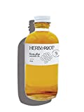 Herb & Root Honey Flavored Massage Oil, Natural, Edible, Delicious, Premium Grade Massage Therapy Oil Blend to Relax Tense Muscles, Hypoallergenic Skin Therapy, Herb & Root, 4 oz