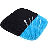 ZNCMRR Gel Seat Cushion for Office Chair, Soft Honeycomb Egg Seat Cushion with Non-Slip Cover for Sciatica and Tailbone Pain Relief, Perfect for Wheelchair, Car, Desk Chair