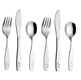 Exzact Children's Flatware Kids Silverware 6pcs Set - Toddler Utensils