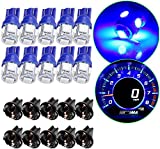 10Pack T10 194 168 LED Light Bulb PC194 PC195 PC160 PC161 PC168 Instrument Panel Gauge Cluster Dashboard Automotive Light Bulb Blue