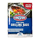 Kingsford Extra Tough Aluminum Grill Bags, for Locking in Flavors & Easy Grill Clean Up, Recyclable & Disposable (8)