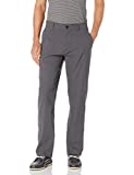 UB TECH Mens Comfort Waist Chino Active Cargo Pants UPF 50 Water Repellent, 36W x 32L - Charcoal