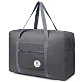 Narwey For Spirit Airlines Foldable Travel Duffel Bag Tote Carry on Luggage Sport Duffle Weekender Overnight for Women and Girls (1112 Grey)