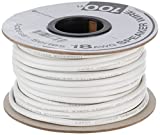 Monoprice Access Series 18 Gauge AWG CL2 Rated 4 Conductor Speaker Wire/ Cable - 100ft Fire Safety In Wall Rated, Jacketed In White PVC material 99.9% Oxygen-Free Pure Bare Copper