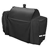 Grisun Grill Cover for Oklahoma Joe's Longhorn Combo Grill, Anti-Fade Waterproof BBQ Cover for Oklahoma Joe's Charcoal/LP Gas/Smoker Combo, Fabric Handle for Easy Put On and Take Off, 600D Material