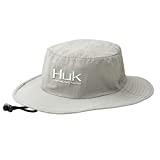 Huk Men's Boonie Wide Brim Fishing Hat with UPF 30+ Sun Protection, Grey, 1