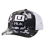 HUK Men's Standard Low Profile Trucker Mesh Snapback Hat, Huk'd Up-Hunt Club Camo Refraction, OSFA
