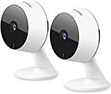 Laview Security Camera HD 1080P(2 Pack),Baby Monitor Motion Detection, Two-Way Audio, Night Vision, Wi-Fi Indoor Surveillance for Baby/pet,Compatible with Alexa,Cloud Service (US Server)