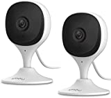 Imou Home Security Camera 2 Pack 1080P Baby Monitor with Night Vision, 2-Way Audio, Human Detection, Sound Detection, Plug in WiFi Indoor Camera Dog Cam with App, 2.4G Wi-Fi Only, Works with Alexa