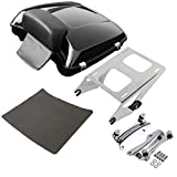 SLMOTO Color-Matched Razor Tour Pack Luggage Backrest Rack Docking Kit Fits 14-later Road King, Road Glide, Street Glide, Electra Glide Standard, select CVO and '21-later FLH